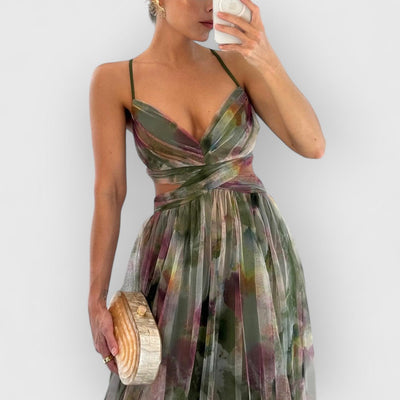 Verity - Robe longue à imprimé floral