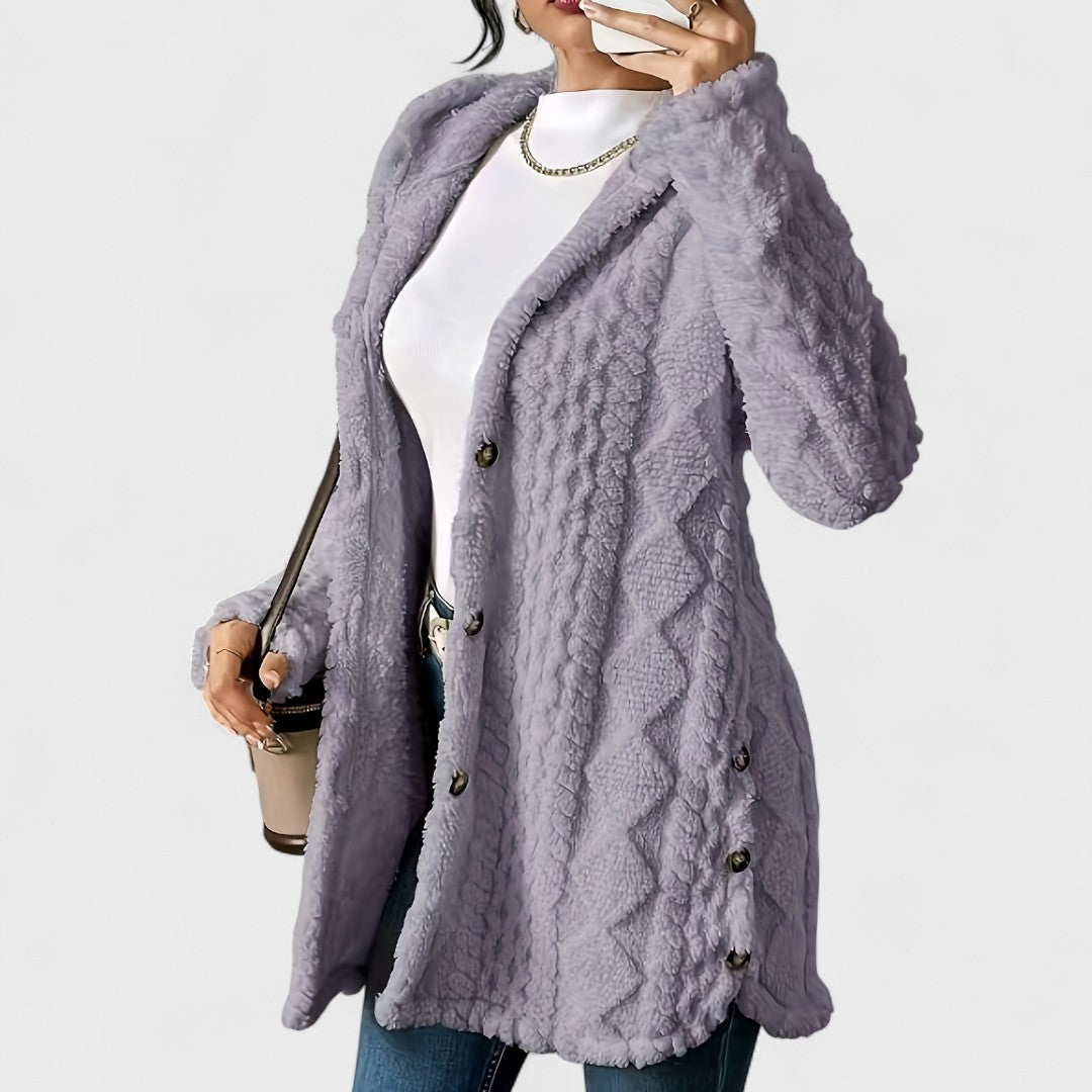 Katerina - Cardigan Manteau à Capuche Chaud