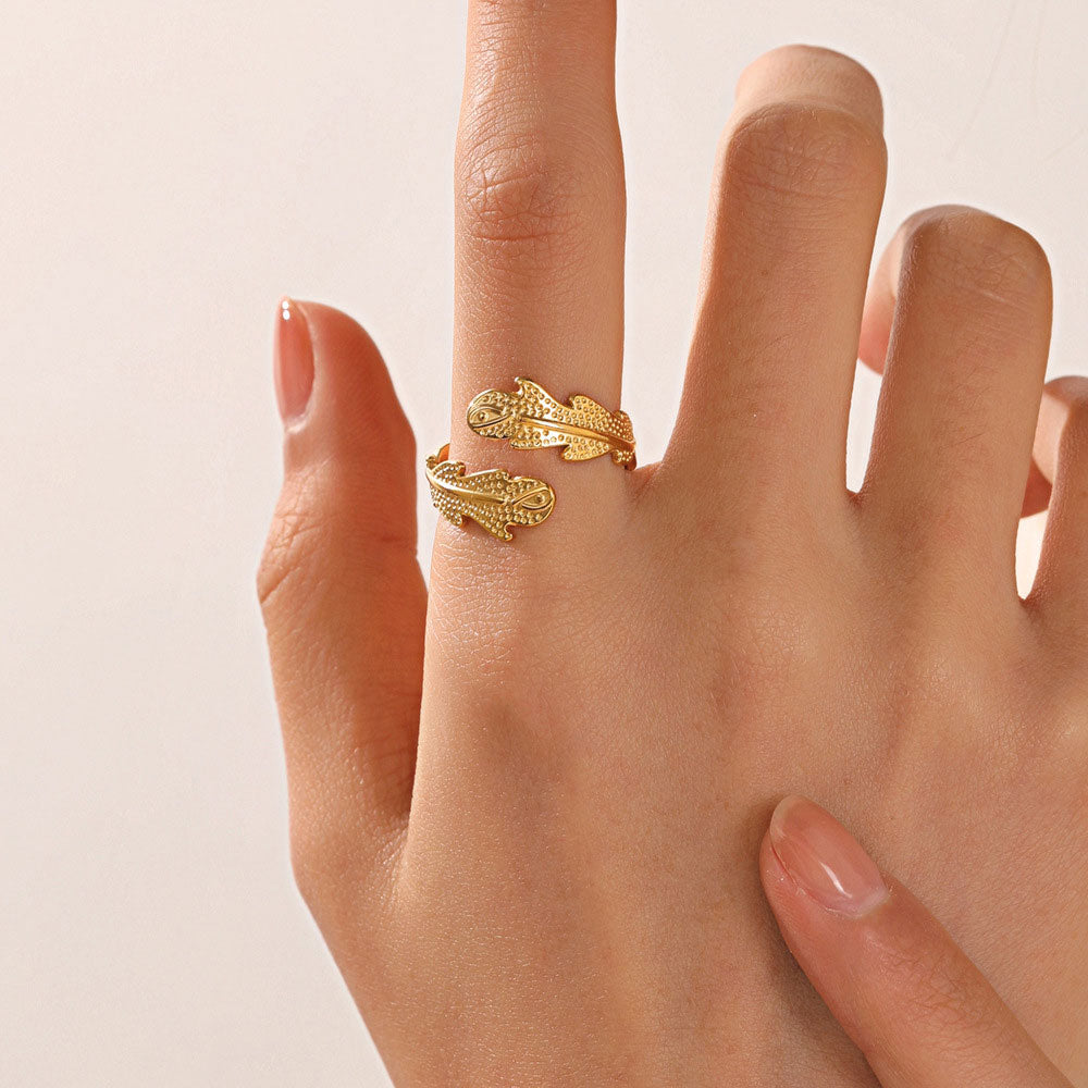 Janirelle | Bague en Corail Or 18K