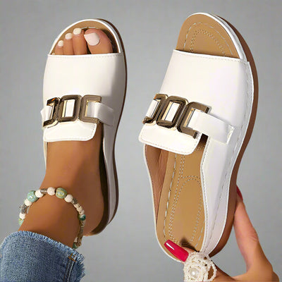 Elle - Sandales confortables avec compensée