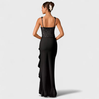 Bella - Robe Corset en Satin avec Volants