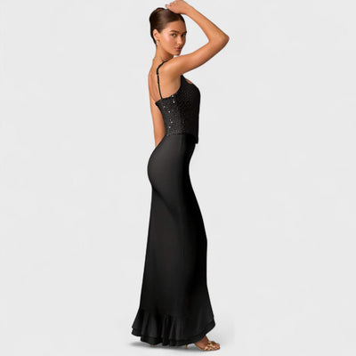 Bella - Robe Corset en Satin avec Volants