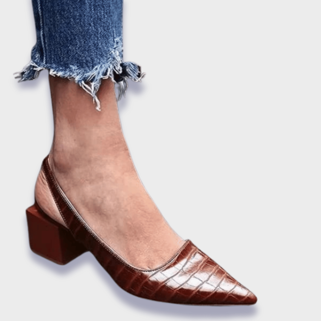 Mariagiulia™ | Talons en cuir écaille