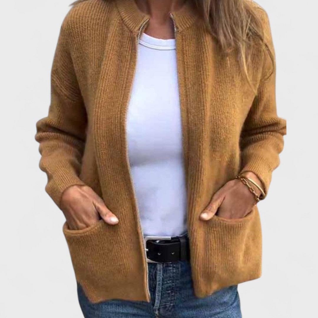 Noelle - Cardigan en coton tricoté