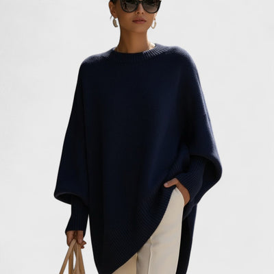 Mandy – Poncho Oversize Élégance Simple