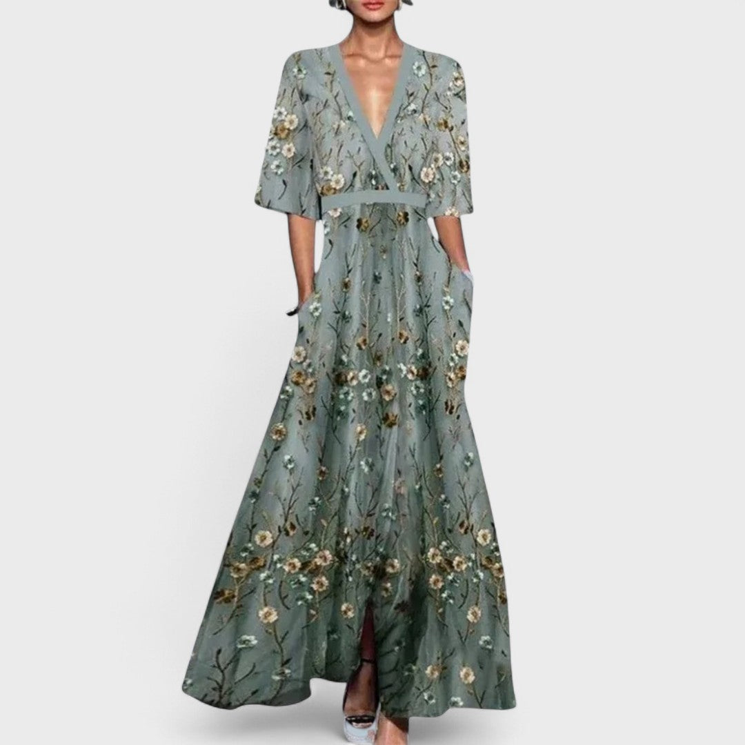 Océane - Maxi robe florale élégante