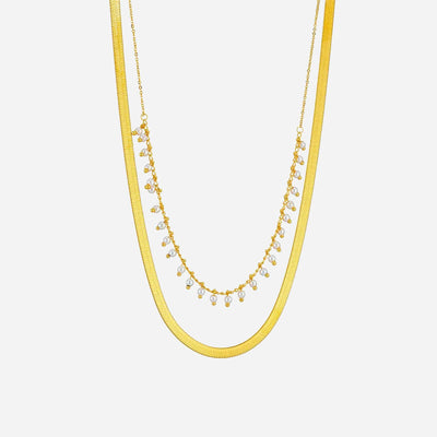 Marizanne | Collier Serpent de Luxe & Ensemble de Bijoux avec Perles en Or 18K