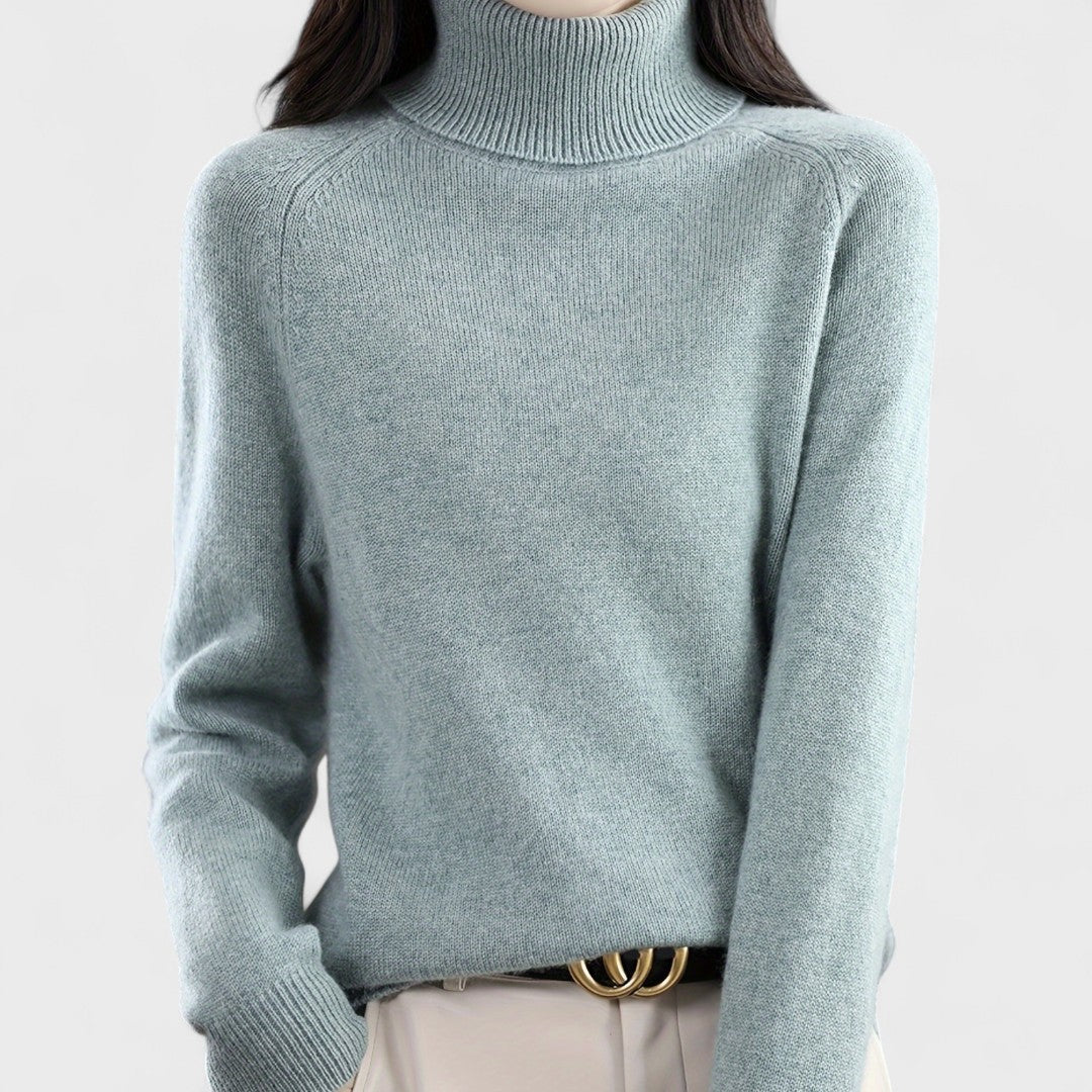 Sapphire - Pull à col montant uni