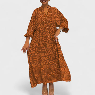 Ava – Robe avec imprimé artistique