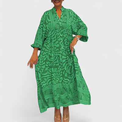 Ava – Robe avec imprimé artistique