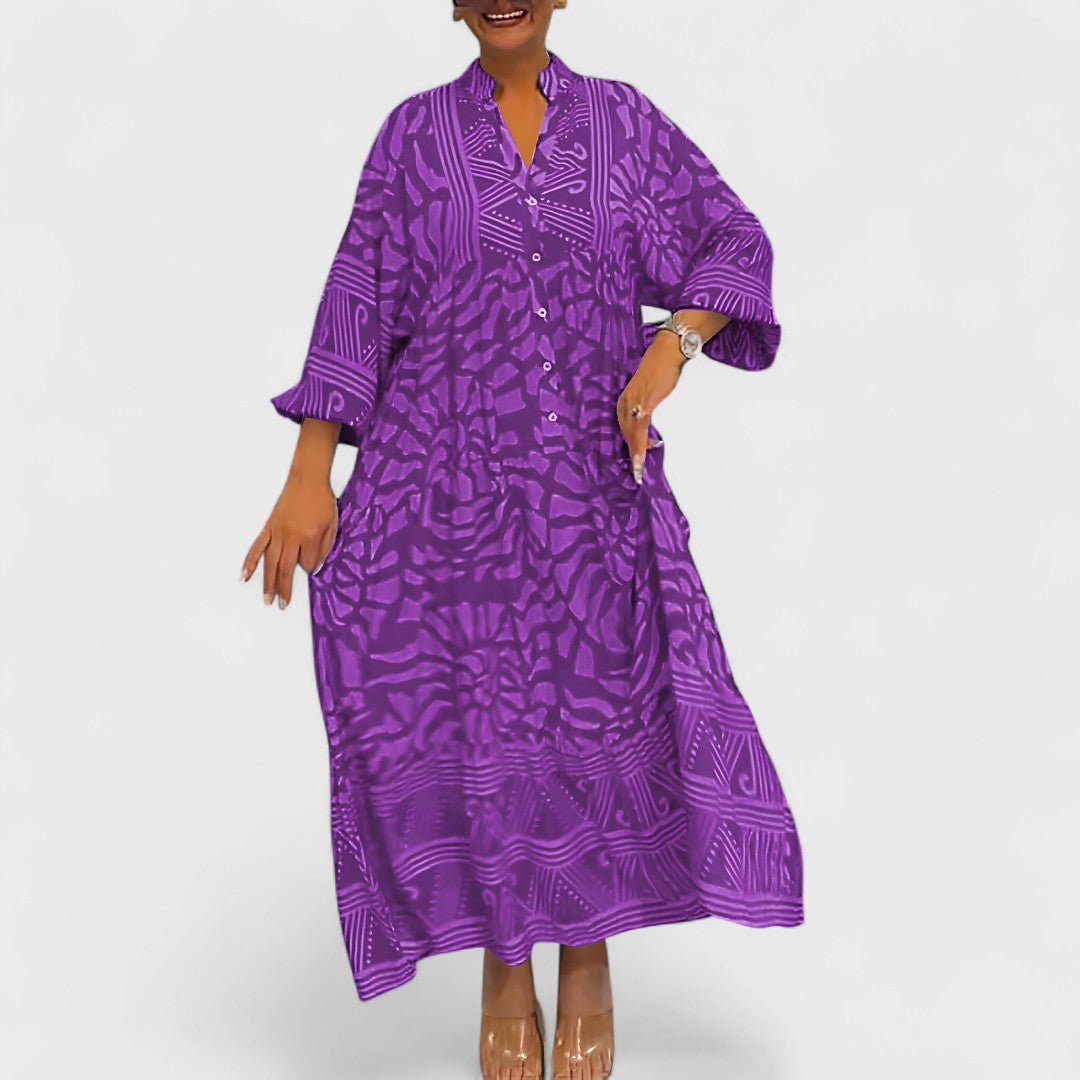 Ava – Robe avec imprimé artistique