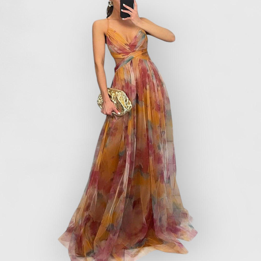 Verity - Robe longue à imprimé floral