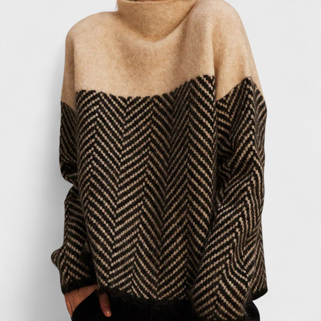 Malene - Pull à col montant en coton