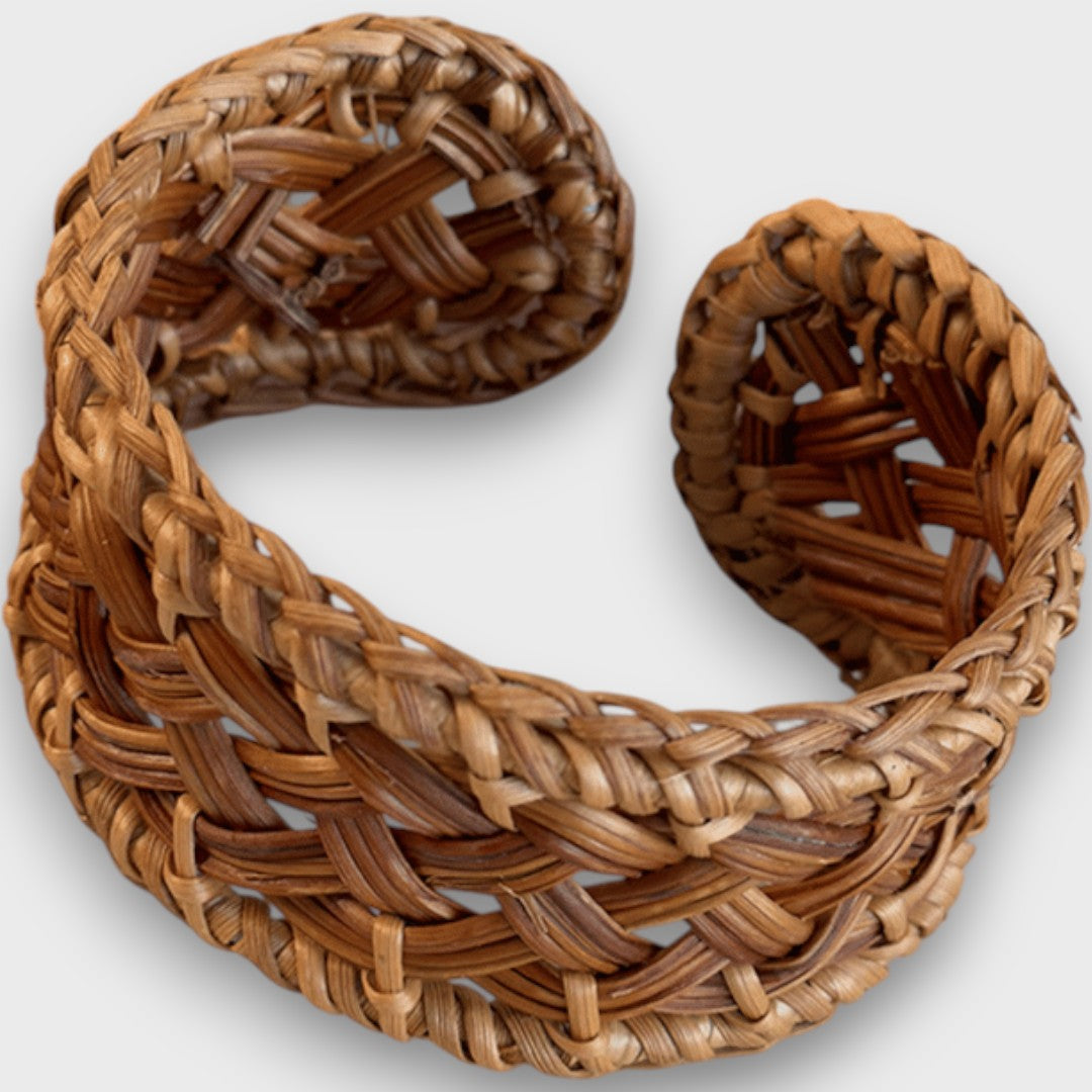 Noelia – Bracelet en Rattan Tressé