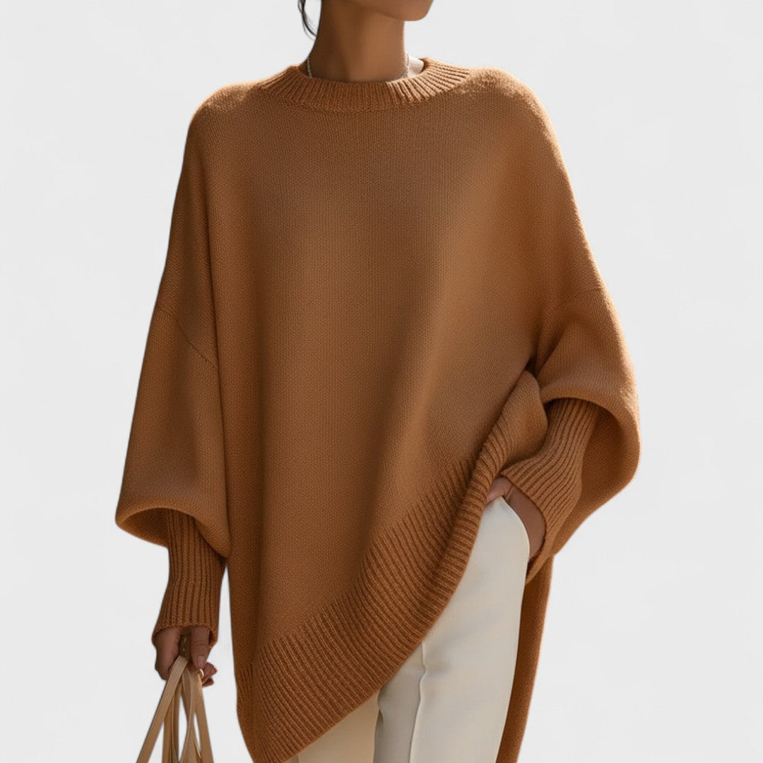 Mandy – Poncho Oversize Élégance Simple