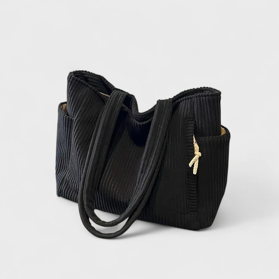 Tilda – Sac tote côtelé avec cordon