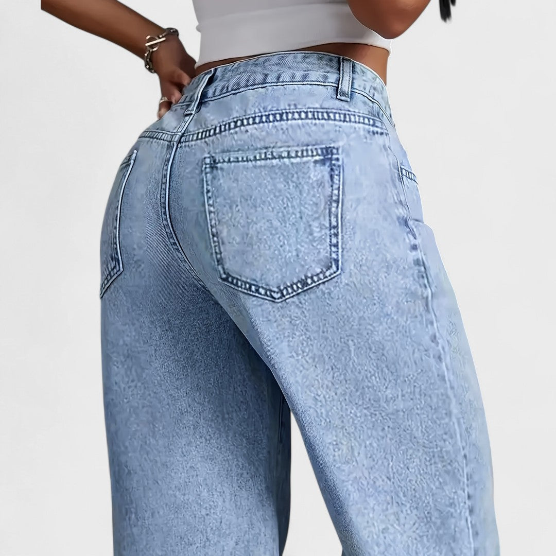 Mara - Jeans droits larges pour femme