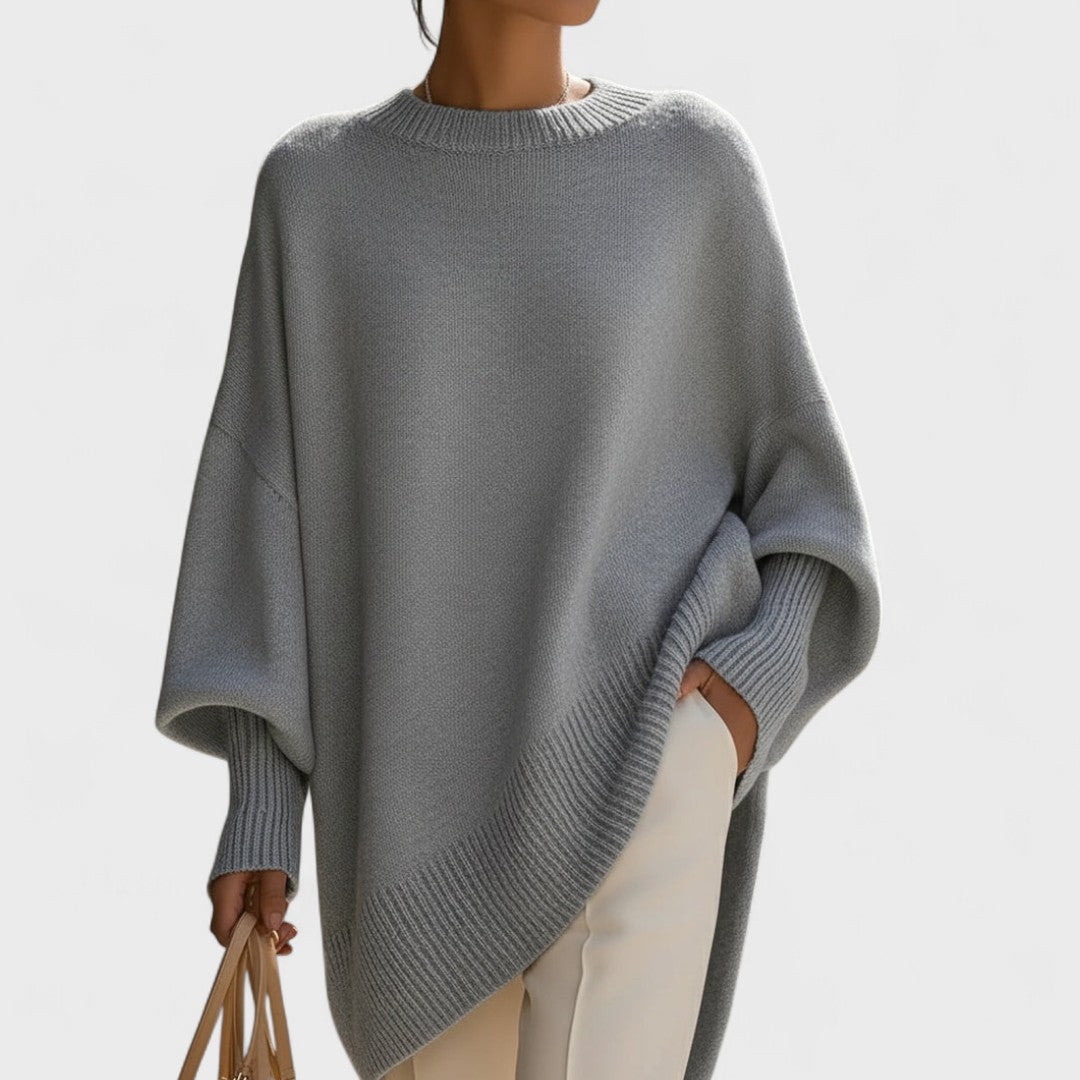 Mandy – Poncho Oversize Élégance Simple