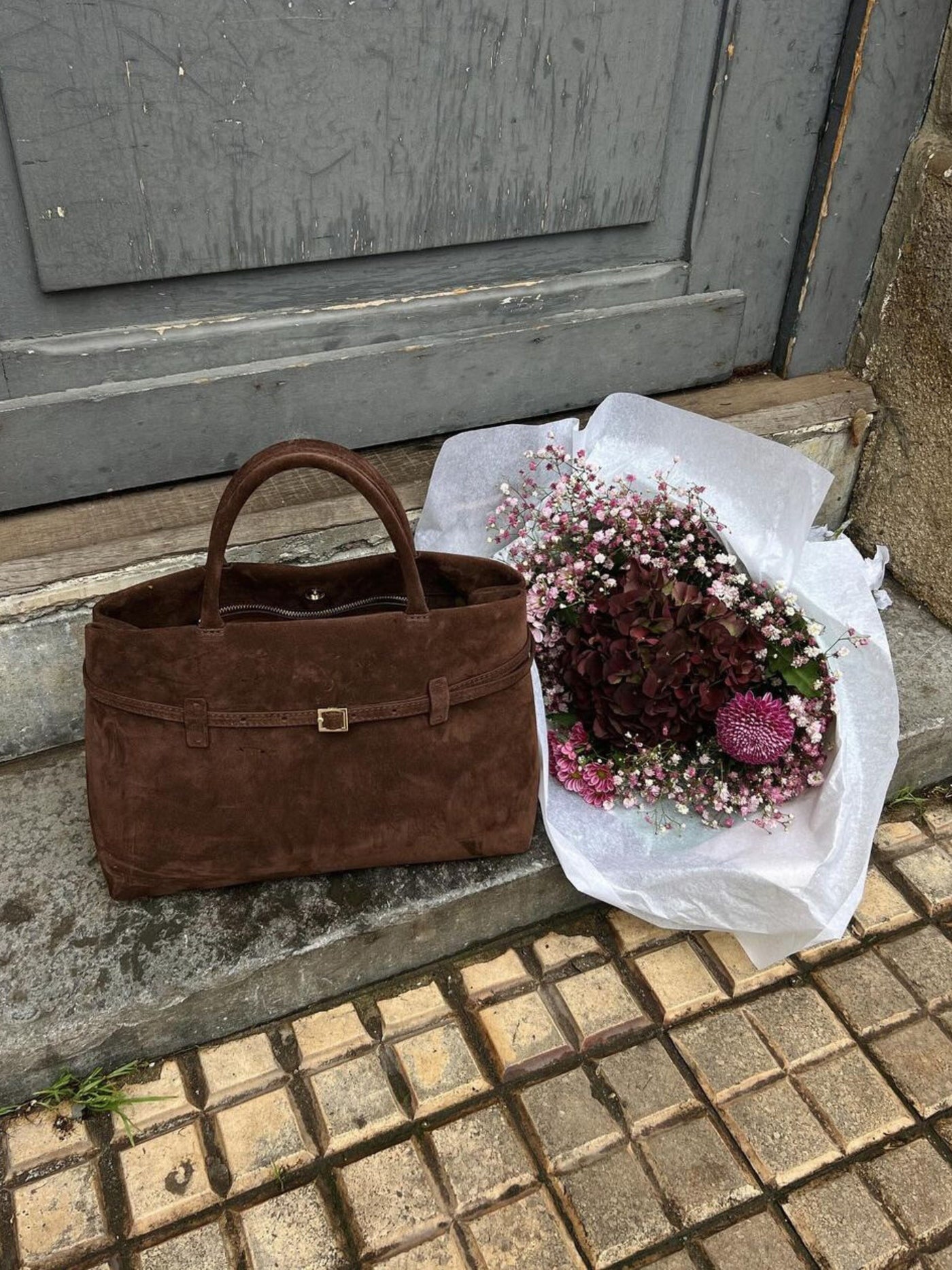 Rebecca | Sac à Bandoulière en Cuir Suédé Luxe