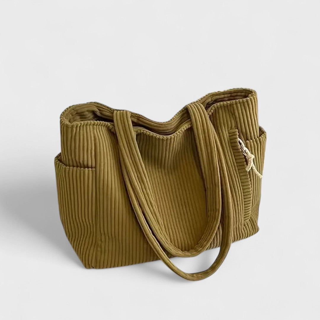 Tilda – Sac tote côtelé avec cordon