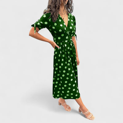 Monique - Robe Élégante à Pois