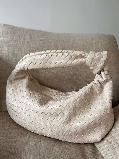 Giselle | Sac à Bandoulière Moyen Tressé avec Nœud