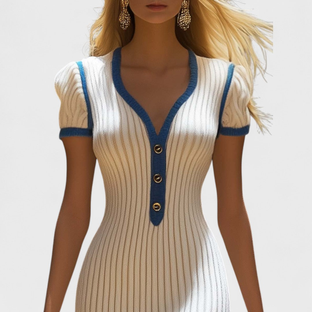 Ellena - Robe midi élégante avec jupe sirène