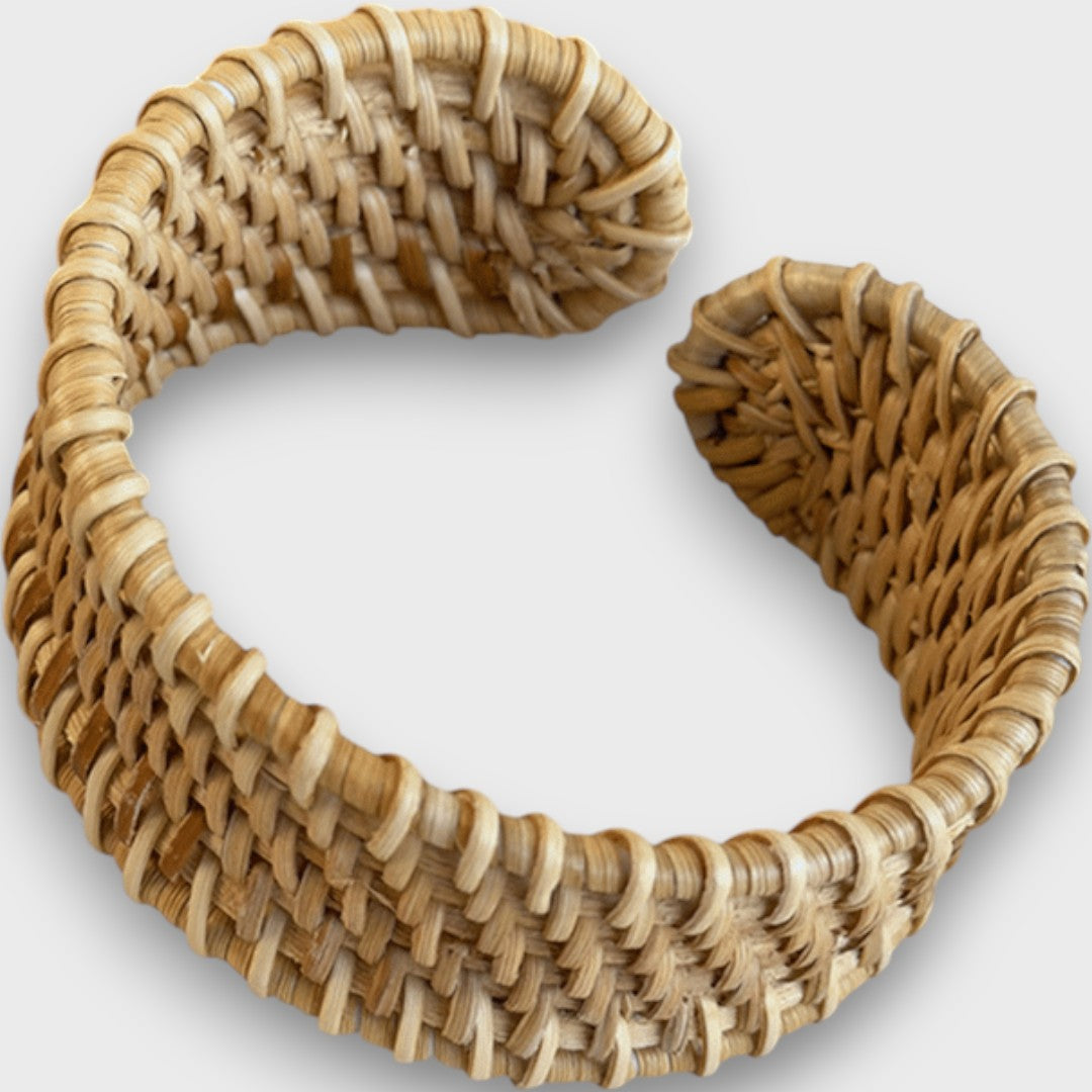 Noelia – Bracelet en Rattan Tressé