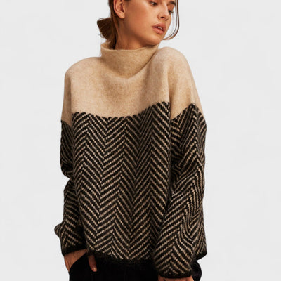 Malene - Pull à col montant en coton