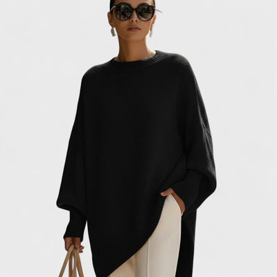 Mandy – Poncho Oversize Élégance Simple