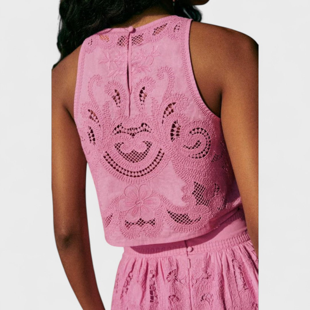 Olympe - Ensemble en dentelle aérée