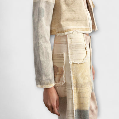 Rhea – Jeans à jambe large imprimés avec une touche vintage