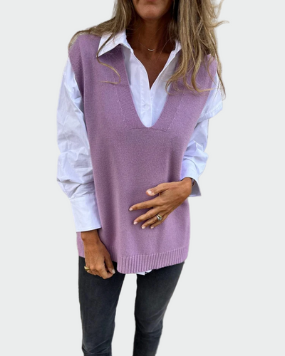 Gilet sans manches en tricot