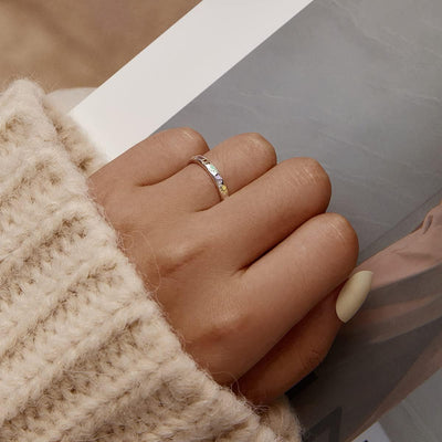 Bague en argent sterling avec design en forme de patte