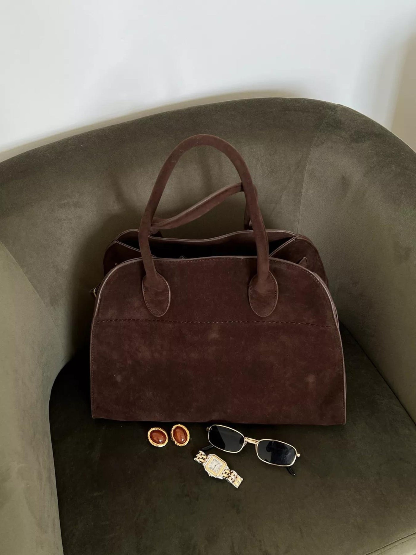 Luisa | Sac à Main Minimaliste en Cuir Suédé