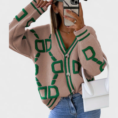 Bombay - Cardigan à blocs de couleur