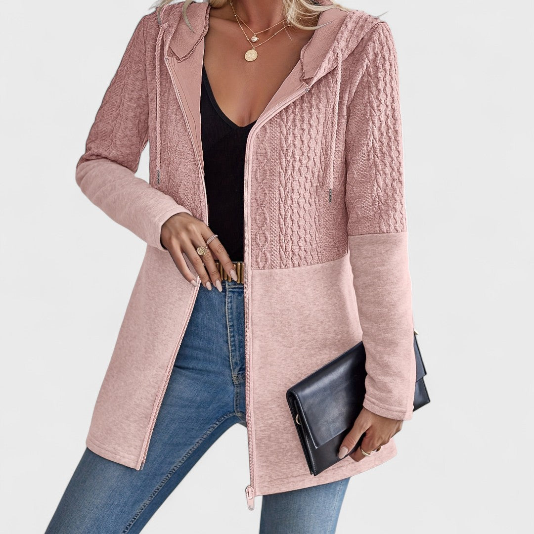 Valentino - Cardigan Gris Élégant avec Capuche pour Femmes