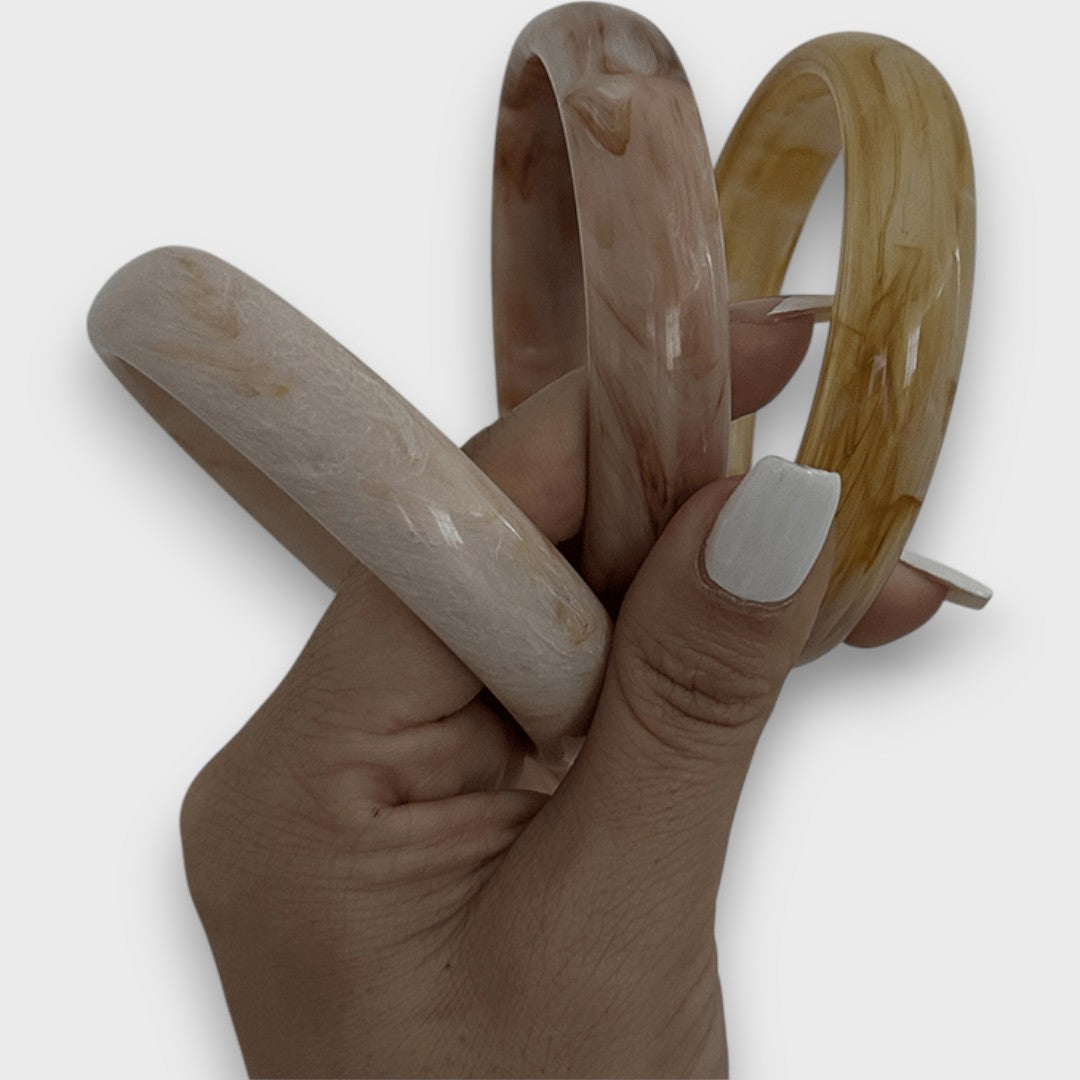 Marisa – Bracelet Vintage avec Effet Marbre