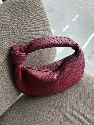 Giselle | Sac à Bandoulière Moyen Tressé avec Nœud