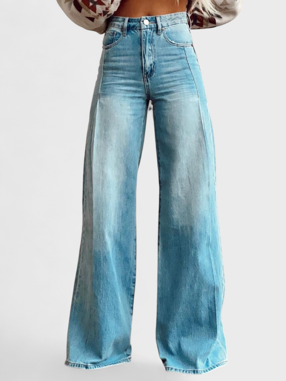 Avery - Pantalons décontractés élégants à jambes larges