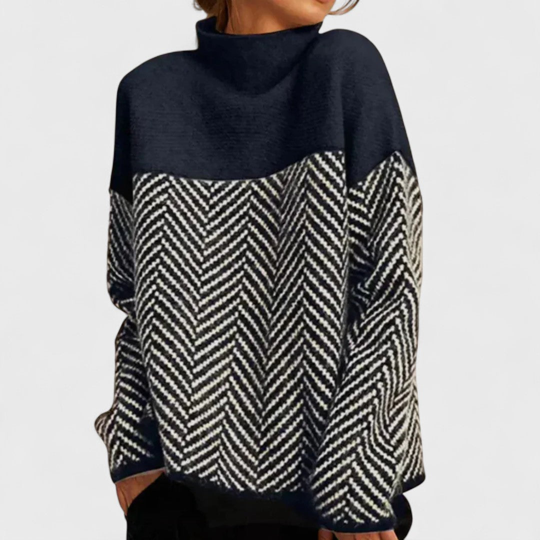 Malene - Pull à col montant en coton