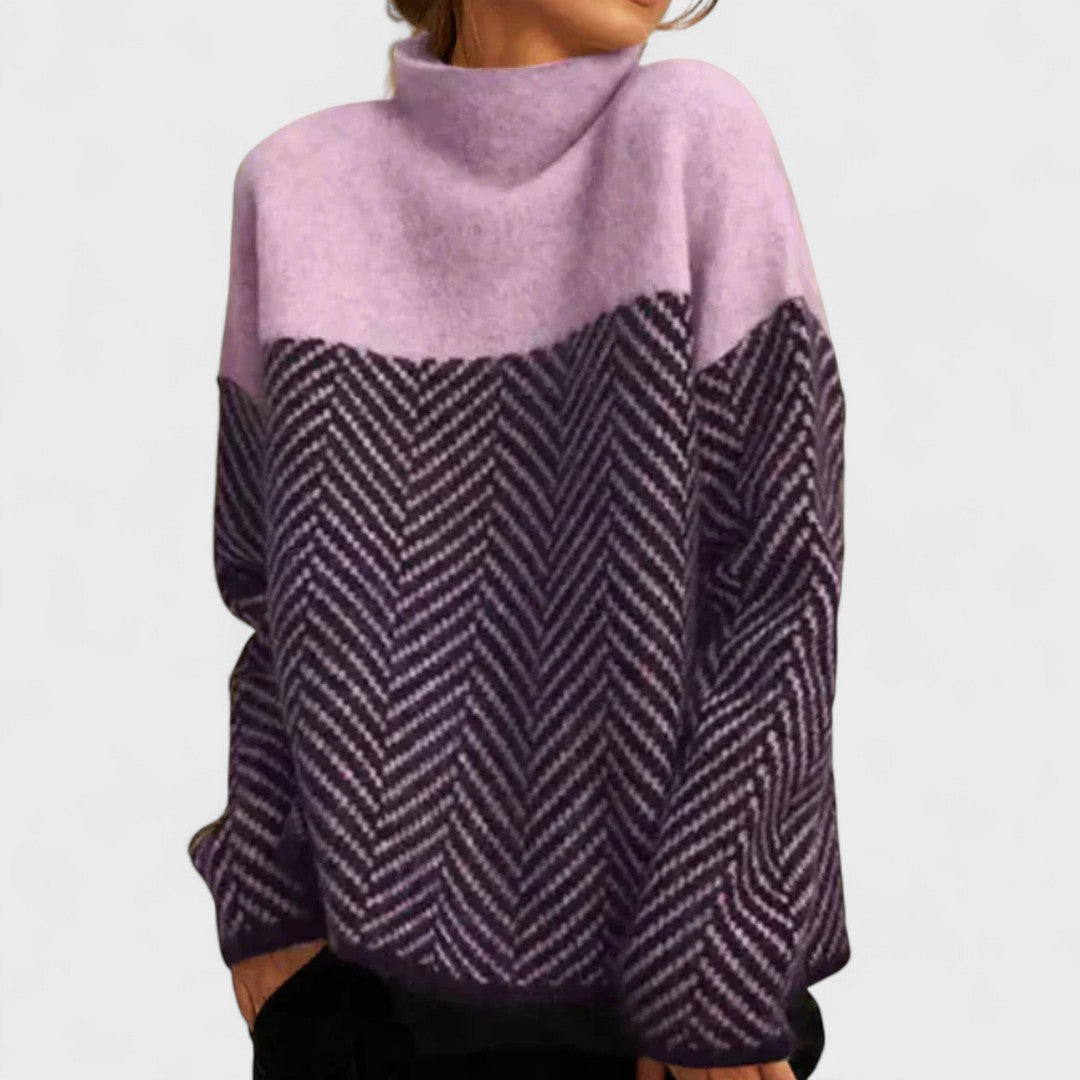 Malene - Pull à col montant en coton