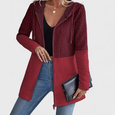 Valentino - Cardigan Gris Élégant avec Capuche pour Femmes