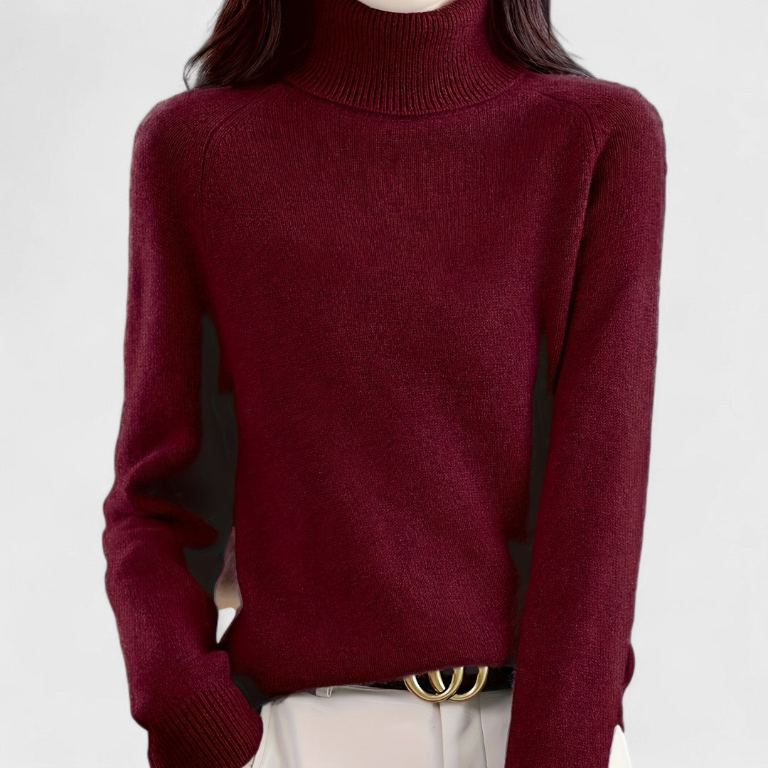 Sapphire - Pull à col montant uni