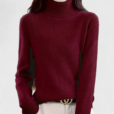 Sapphire - Pull à col montant uni