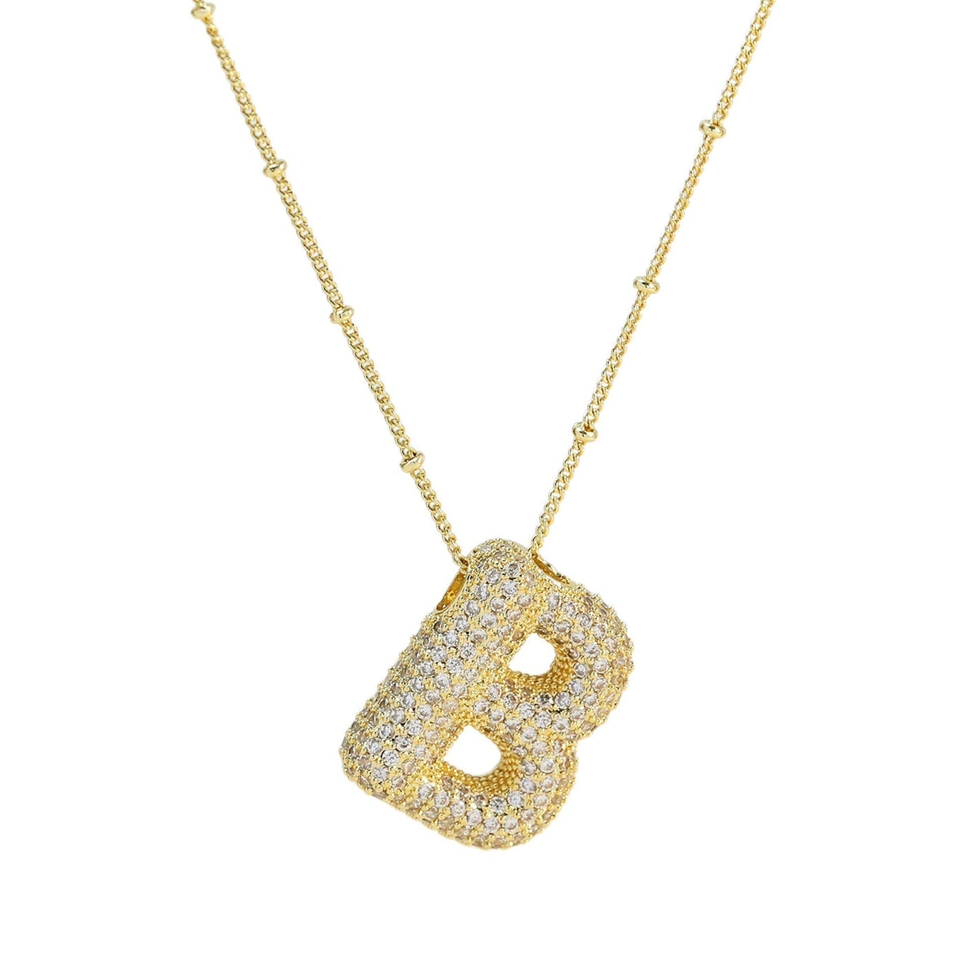 Savannah | Collier avec Lettre à Bulle en Diamant
