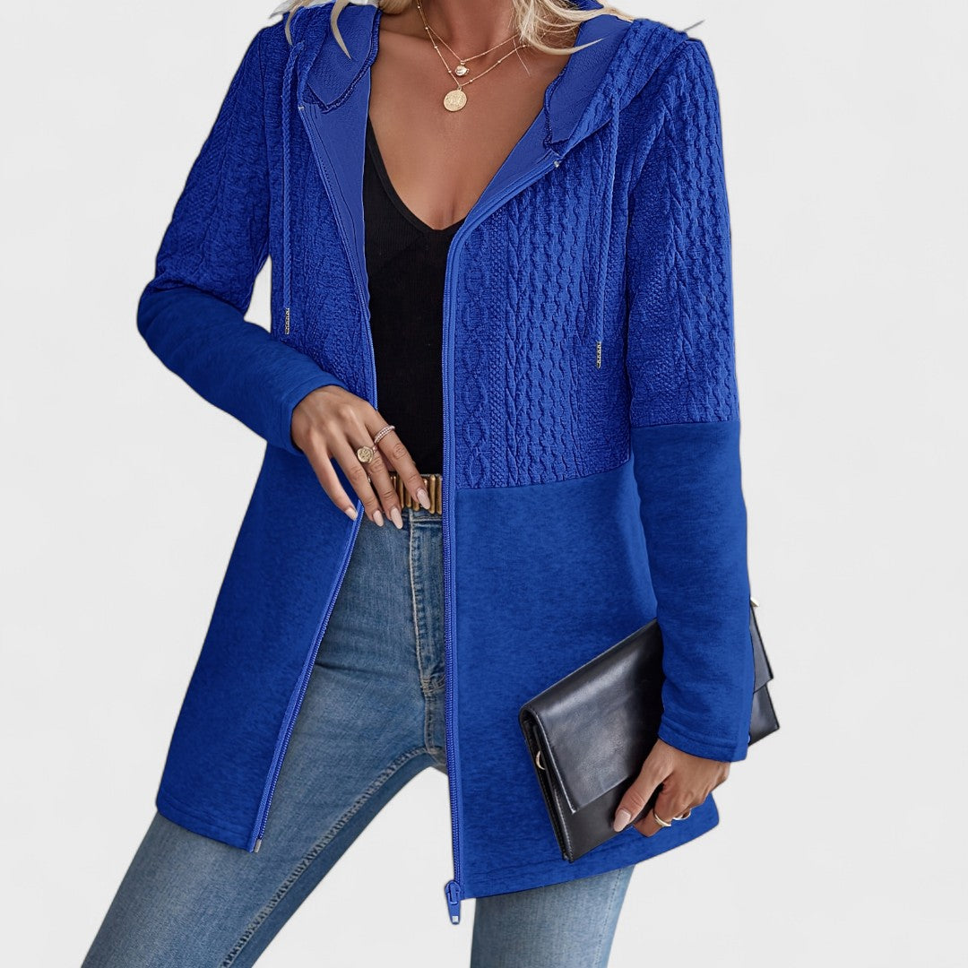 Valentino - Cardigan Gris Élégant avec Capuche pour Femmes