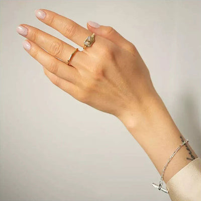 Aurizette | Bague Sunray en Or 18K