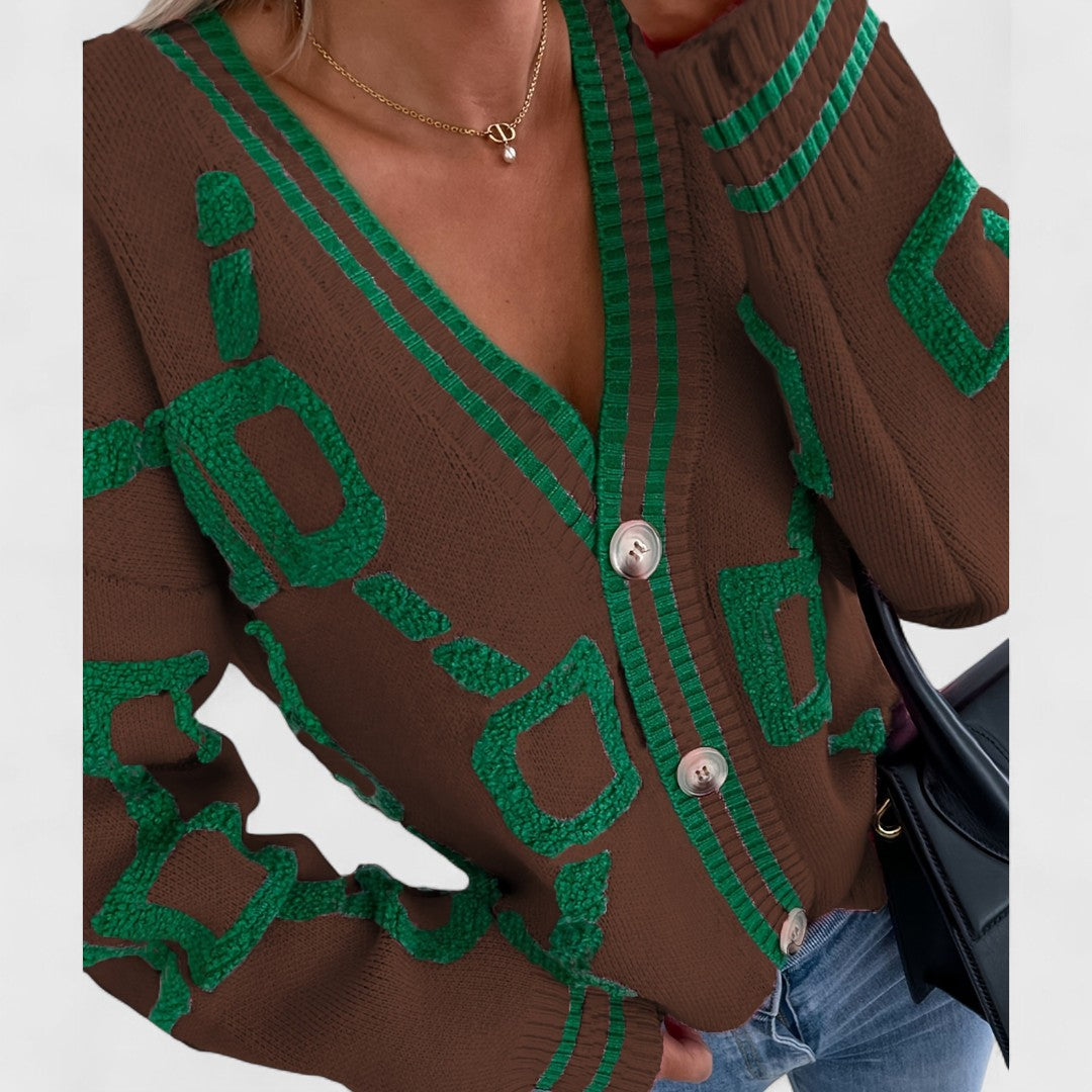 Bombay - Cardigan à blocs de couleur