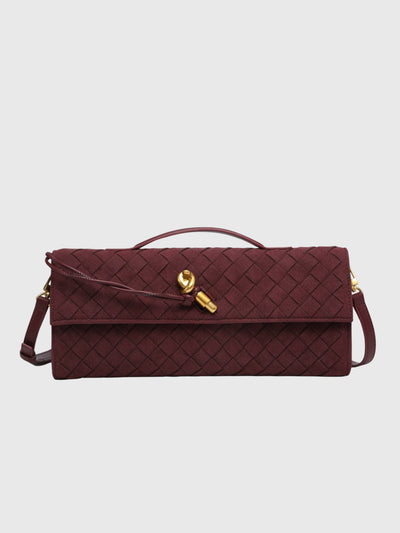 Cerise | Pochette en Suède Intrecciato de Luxe